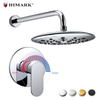 HIMARK bathroom in-wall 2 function chrome tub shower mixer faucet set