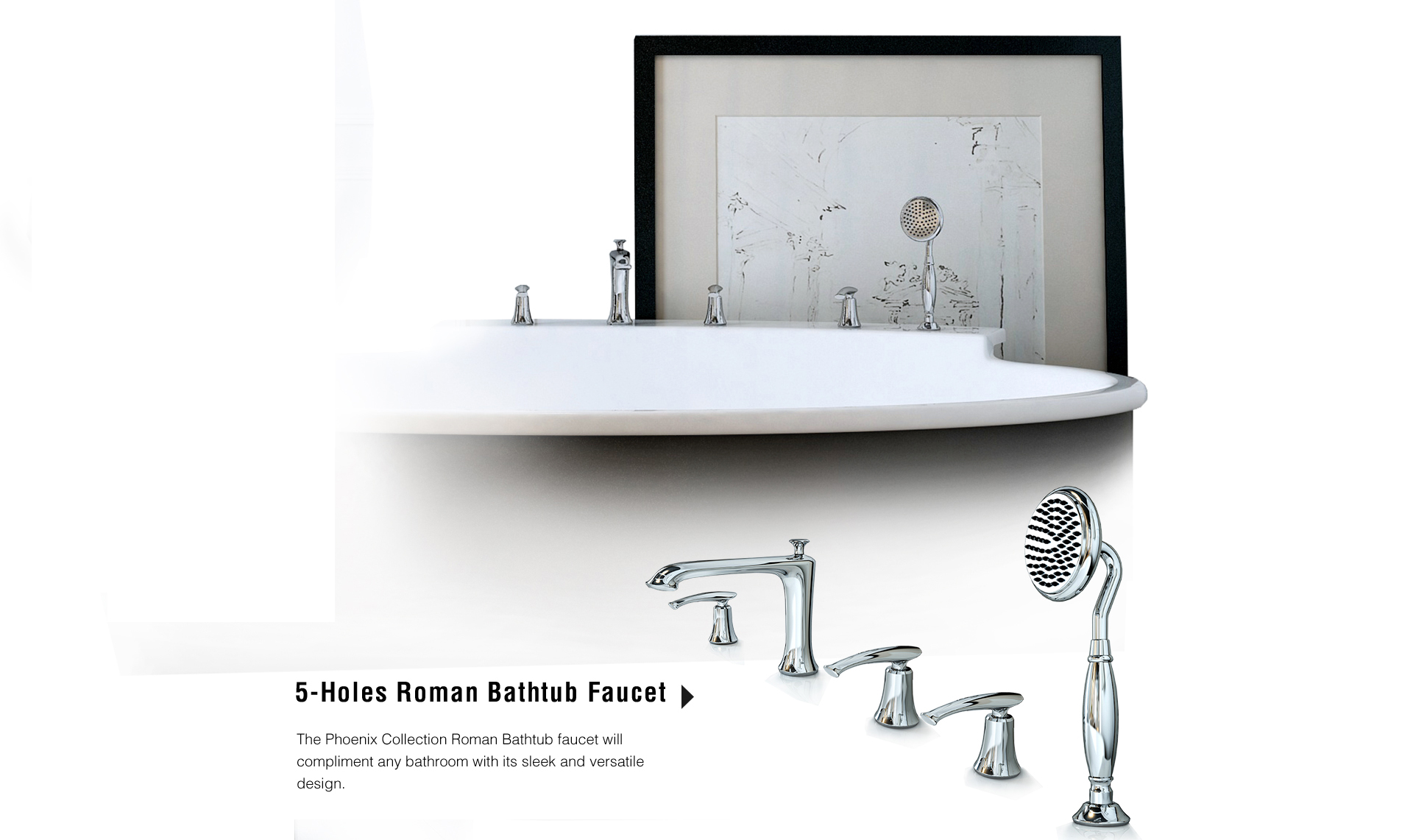 3.HIMARK Phoenix series bathtub faucet 