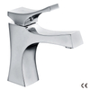 Chrome polished single handle bathroom faucet
