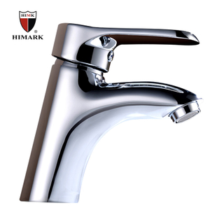 HIMARK China manufacturer single hole chrome bathroom sink mixer tap