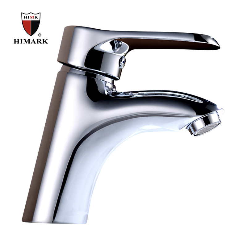 HIMARK China manufacturer single hole chrome bathroom sink mixer tap