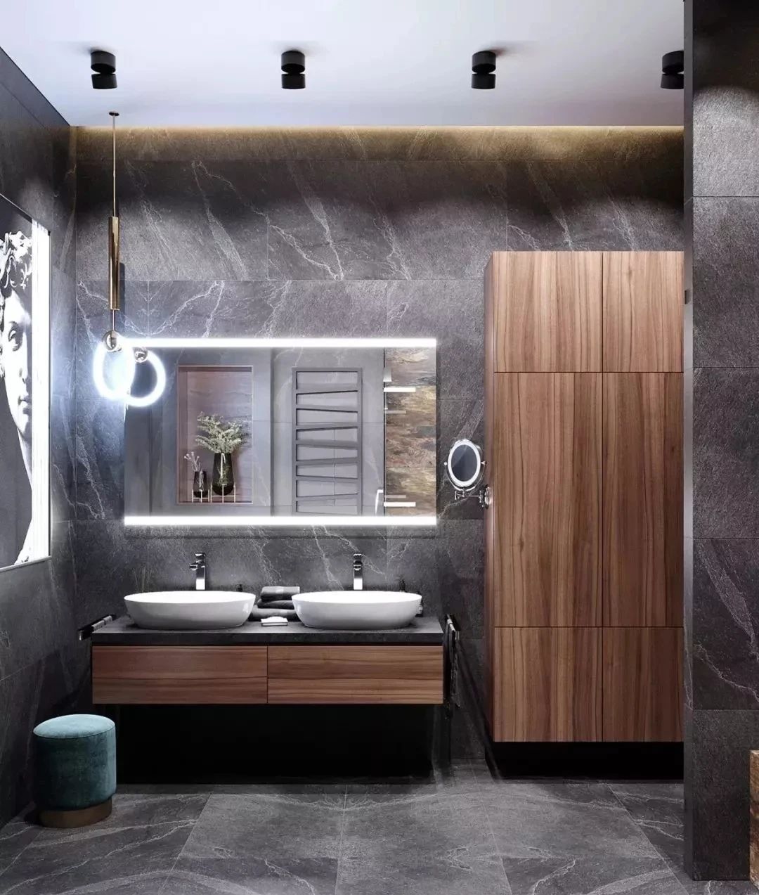Irresistible bathroom design style!